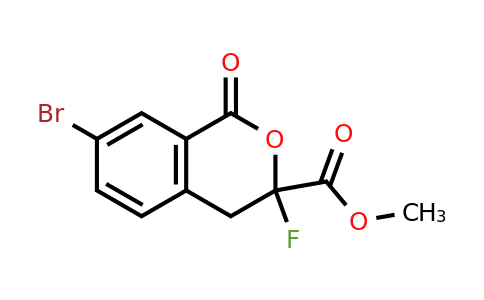CAS 2155856-64-5 | methyl 7-bromo-3-fluoro-1-oxo-3,4-dihydro-1H-2-benzopyran-3-carboxylate