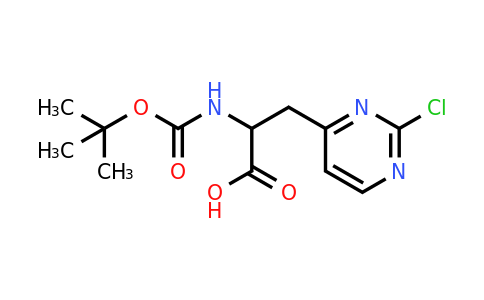 CAS 2156879-55-7 | 2-{[(tert-butoxy)carbonyl]amino}-3-(2-chloropyrimidin-4-yl)propanoic acid
