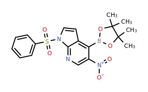 CAS 2161305-04-8 | 1-(benzenesulfonyl)-5-nitro-4-(tetramethyl-1,3,2-dioxaborolan-2-yl)-1H-pyrrolo[2,3-b]pyridine