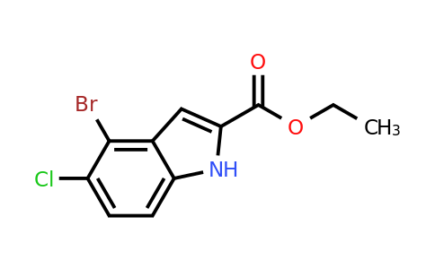 CAS 2162414-76-6 | ethyl 4-bromo-5-chloro-1H-indole-2-carboxylate