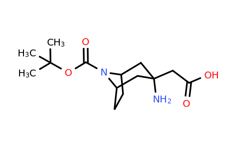 CAS 2162736-02-7 | 2-{3-amino-8-[(tert-butoxy)carbonyl]-8-azabicyclo[3.2.1]octan-3-yl}acetic acid