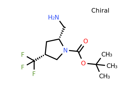 CAS 2165509-69-1 | tert-butyl (2R,4R)-2-(aminomethyl)-4-(trifluoromethyl)pyrrolidine-1-carboxylate