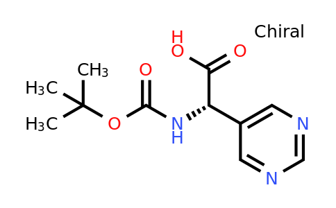 CAS 2165515-25-1 | (2S)-2-{[(tert-butoxy)carbonyl]amino}-2-(pyrimidin-5-yl)acetic acid