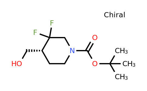 CAS 2165577-90-0 | tert-butyl (4R)-3,3-difluoro-4-(hydroxymethyl)piperidine-1-carboxylate