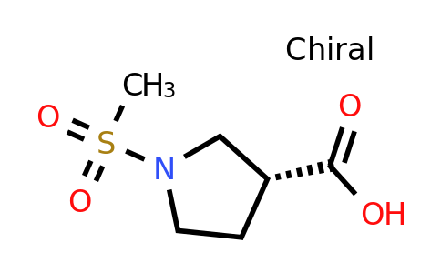 CAS 2165595-27-5 | (3R)-1-methanesulfonylpyrrolidine-3-carboxylic acid