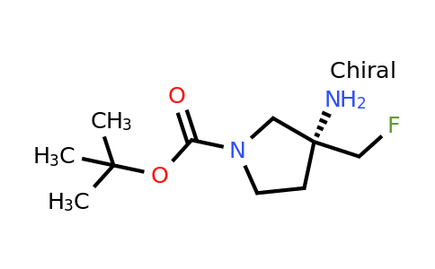CAS 2165642-76-0 | tert-butyl (3R)-3-amino-3-(fluoromethyl)pyrrolidine-1-carboxylate