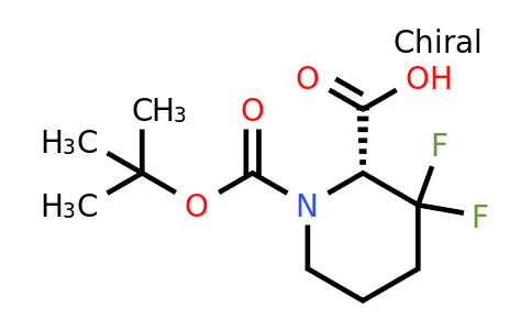 CAS 2165687-14-7 | (2R)-1-[(tert-butoxy)carbonyl]-3,3-difluoropiperidine-2-carboxylic acid
