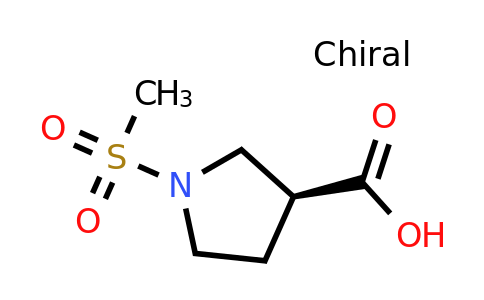 CAS 2165722-93-8 | (3S)-1-methanesulfonylpyrrolidine-3-carboxylic acid
