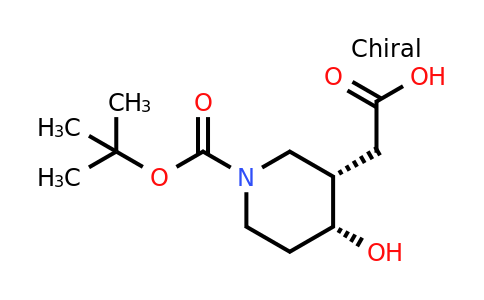 CAS 2165830-70-4 | 2-[(3S,4R)-1-tert-butoxycarbonyl-4-hydroxy-3-piperidyl]acetic acid