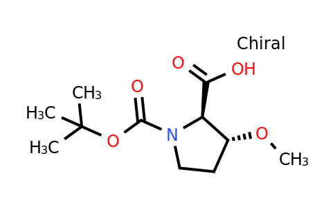 CAS 2165837-51-2 | (2R,3R)-1-[(tert-butoxy)carbonyl]-3-methoxypyrrolidine-2-carboxylic acid