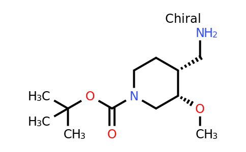 CAS 2165846-30-8 | tert-butyl (3S,4R)-4-(aminomethyl)-3-methoxypiperidine-1-carboxylate