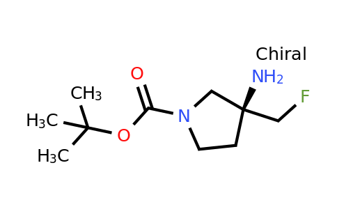 CAS 2165904-02-7 | tert-butyl (3S)-3-amino-3-(fluoromethyl)pyrrolidine-1-carboxylate