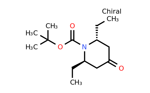 CAS 2165945-89-9 | (2R,6R)-2,6-Diethyl-4-oxo-piperidine-1-carboxylic acid tert-butyl ester