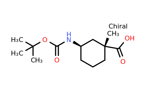 CAS 2165979-04-2 | (1R,3R)-3-{[(tert-butoxy)carbonyl]amino}-1-methylcyclohexane-1-carboxylic acid