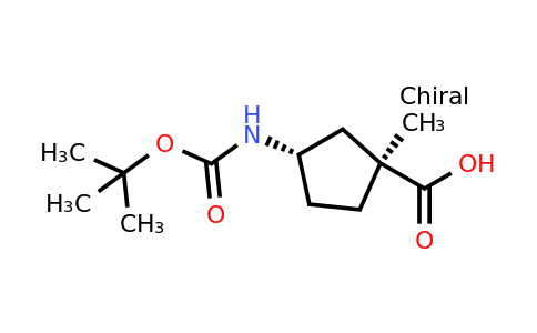 CAS 2166040-64-6 | (1S,3S)-3-(tert-butoxycarbonylamino)-1-methyl-cyclopentanecarboxylic acid