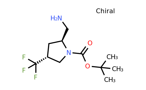CAS 2166185-69-7 | tert-butyl (2S,4R)-2-(aminomethyl)-4-(trifluoromethyl)pyrrolidine-1-carboxylate