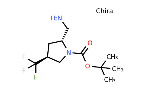 CAS 2166205-93-0 | tert-butyl (2R,4S)-2-(aminomethyl)-4-(trifluoromethyl)pyrrolidine-1-carboxylate