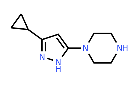 CAS 2166702-15-2 | 1-(3-cyclopropyl-1H-pyrazol-5-yl)piperazine