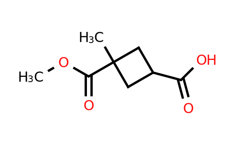 CAS 2166831-34-9 | 3-(methoxycarbonyl)-3-methylcyclobutane-1-carboxylic acid