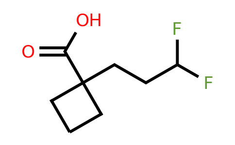 CAS 2166943-28-6 | 1-(3,3-difluoropropyl)cyclobutane-1-carboxylic acid