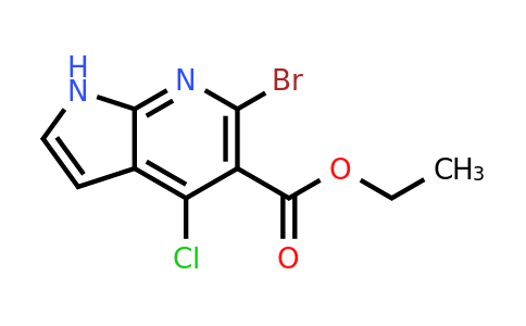 CAS 2167213-68-3 | ethyl 6-bromo-4-chloro-1H-pyrrolo[2,3-b]pyridine-5-carboxylate