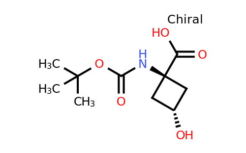 CAS 2167503-67-3 | trans-1-{[(tert-butoxy)carbonyl]amino}-3-hydroxycyclobutane-1-carboxylic acid