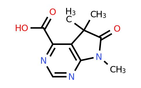 CAS 2167669-10-3 | 5,5,7-trimethyl-6-oxo-5H,6H,7H-pyrrolo[2,3-d]pyrimidine-4-carboxylic acid