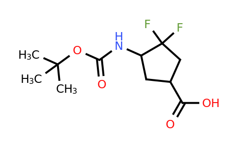 CAS 2168119-43-3 | 4-{[(tert-butoxy)carbonyl]amino}-3,3-difluorocyclopentane-1-carboxylic acid