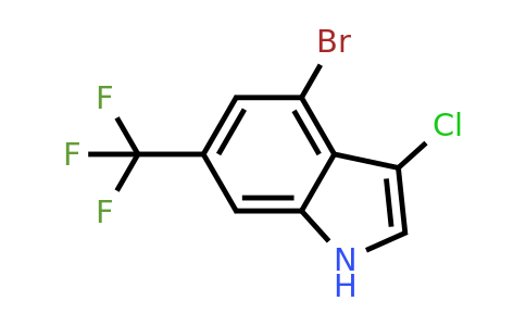 CAS 2168146-22-1 | 4-bromo-3-chloro-6-(trifluoromethyl)-1H-indole
