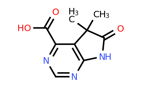 CAS 2168211-34-3 | 5,5-dimethyl-6-oxo-5H,6H,7H-pyrrolo[2,3-d]pyrimidine-4-carboxylic acid
