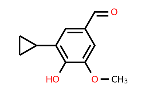 CAS 2168354-03-6 | 3-cyclopropyl-4-hydroxy-5-methoxybenzaldehyde