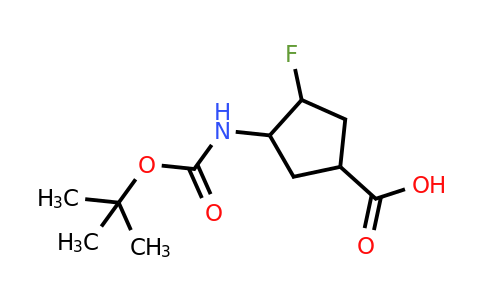 CAS 2168455-00-1 | 3-{[(tert-butoxy)carbonyl]amino}-4-fluorocyclopentane-1-carboxylic acid