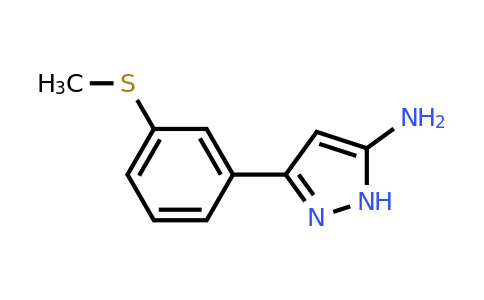 CAS 2169350-90-5 | 5-(3-Methylsulfanyl-phenyl)-2H-pyrazol-3-ylamine
