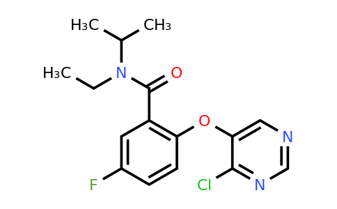 CAS 2169923-04-8 | 2-(4-chloropyrimidin-5-yl)oxy-N-ethyl-5-fluoro-N-isopropyl-benzamide