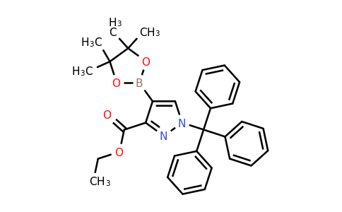 CAS 2170134-91-3 | ethyl 4-(tetramethyl-1,3,2-dioxaborolan-2-yl)-1-(triphenylmethyl)-1H-pyrazole-3-carboxylate