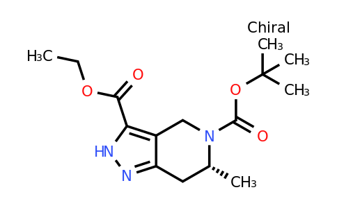 CAS 2171134-54-4 | O5-tert-butyl O3-ethyl (6R)-6-methyl-2,4,6,7-tetrahydropyrazolo[4,3-c]pyridine-3,5-dicarboxylate