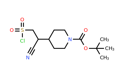 CAS 2171802-20-1 | tert-butyl 4-[2-(chlorosulfonyl)-1-cyanoethyl]piperidine-1-carboxylate