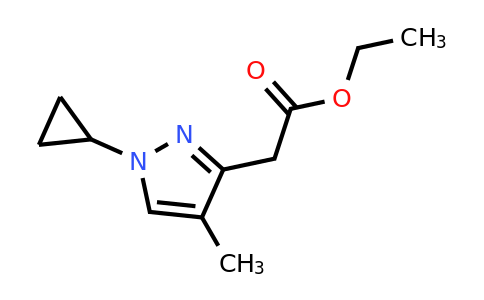 CAS 2171887-36-6 | ethyl 2-(1-cyclopropyl-4-methyl-1H-pyrazol-3-yl)acetate