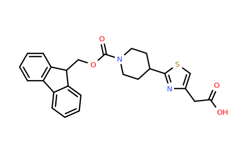 CAS 2171888-29-0 | 2-[2-(1-{[(9H-fluoren-9-yl)methoxy]carbonyl}piperidin-4-yl)-1,3-thiazol-4-yl]acetic acid