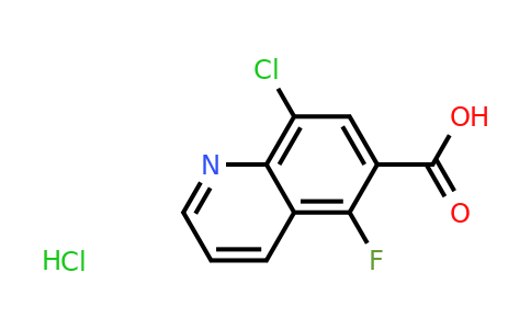 CAS 2171888-34-7 | 8-chloro-5-fluoroquinoline-6-carboxylic acid hydrochloride