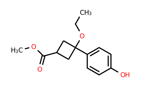 CAS 2171918-02-6 | methyl 3-ethoxy-3-(4-hydroxyphenyl)cyclobutane-1-carboxylate