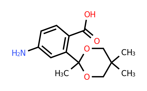 CAS 217197-05-2 | 4-Amino-2-(2,5,5-trimethyl-1,3-dioxan-2-yl)benzoic acid