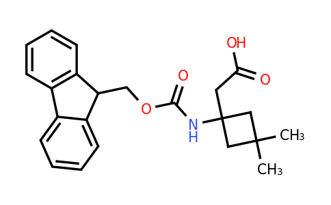 CAS 2172125-35-6 | 2-[1-(9H-fluoren-9-ylmethoxycarbonylamino)-3,3-dimethyl-cyclobutyl]acetic acid