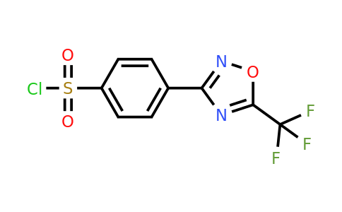 CAS 2172170-54-4 | 4-[5-(trifluoromethyl)-1,2,4-oxadiazol-3-yl]benzene-1-sulfonyl chloride