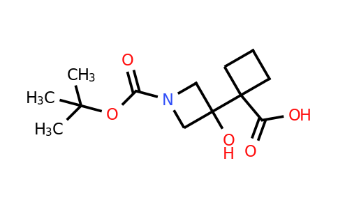 CAS 2172257-68-8 | 1-{1-[(tert-butoxy)carbonyl]-3-hydroxyazetidin-3-yl}cyclobutane-1-carboxylic acid