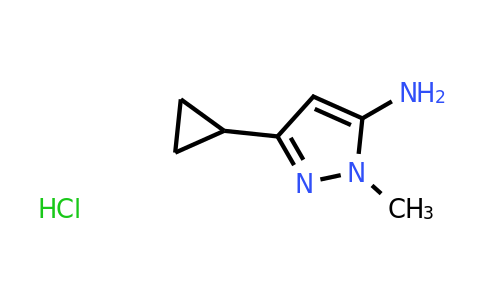 CAS 2172268-09-4 | 3-cyclopropyl-1-methyl-1H-pyrazol-5-amine hydrochloride