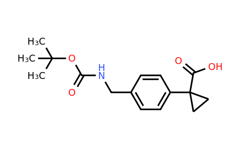 CAS 2172448-75-6 | 1-[4-({[(tert-butoxy)carbonyl]amino}methyl)phenyl]cyclopropane-1-carboxylic acid