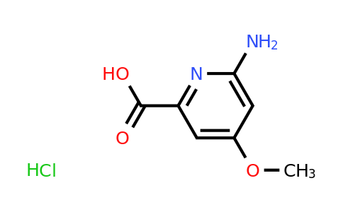 CAS 2172449-92-0 | 6-amino-4-methoxypyridine-2-carboxylic acid hydrochloride