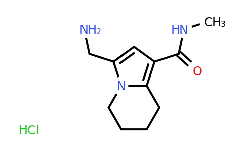 CAS 2172474-39-2 | 3-(aminomethyl)-N-methyl-5,6,7,8-tetrahydroindolizine-1-carboxamide hydrochloride
