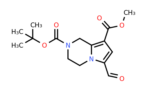 CAS 2172475-37-3 | 2-tert-butyl 8-methyl 6-formyl-1H,2H,3H,4H-pyrrolo[1,2-a]pyrazine-2,8-dicarboxylate